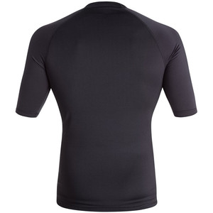 Quiksilver All Time Short Sleeve Rash Vest BLACK EQYWR03033